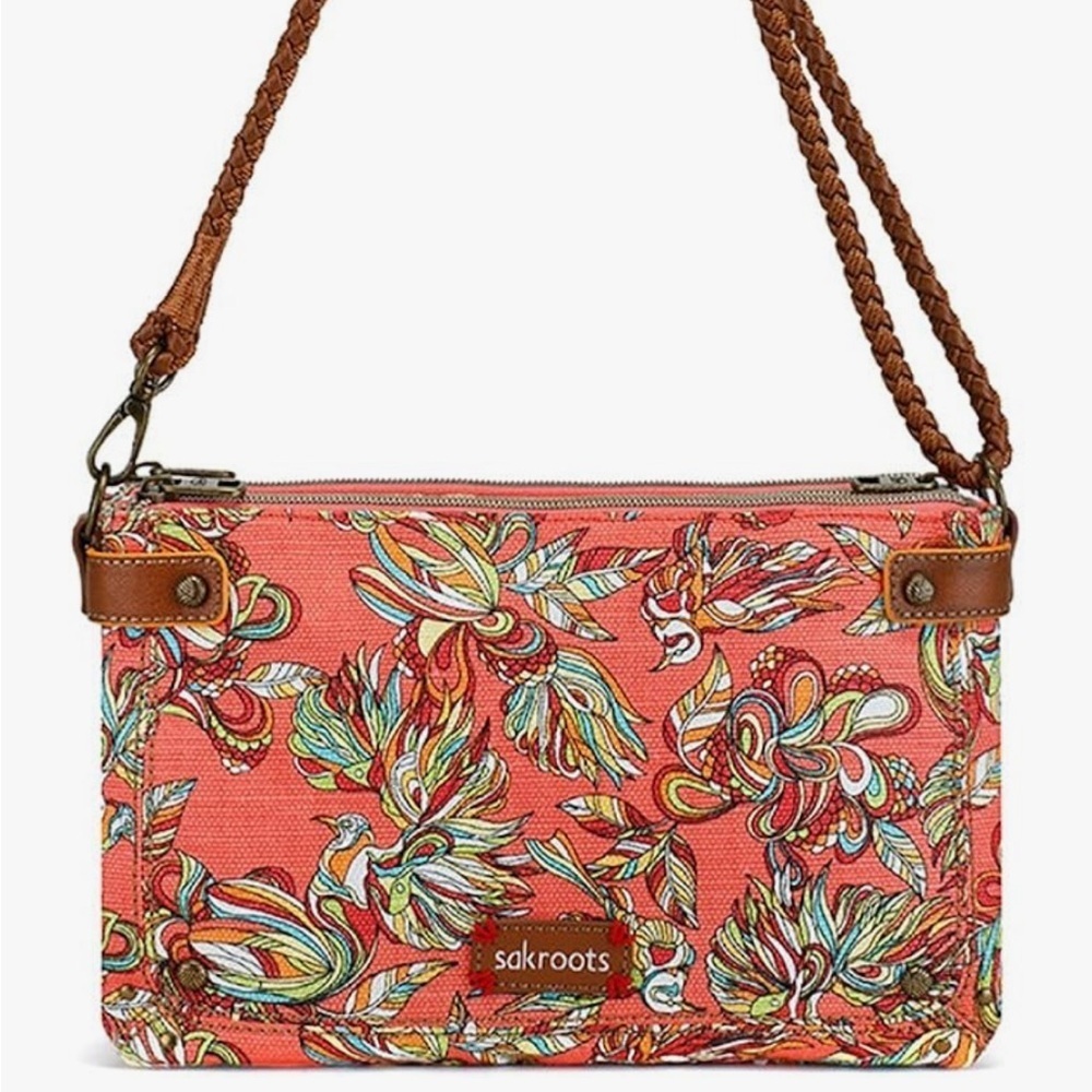 Sakroots Artist Circle Triple Gusset Mini Cross Body Bag